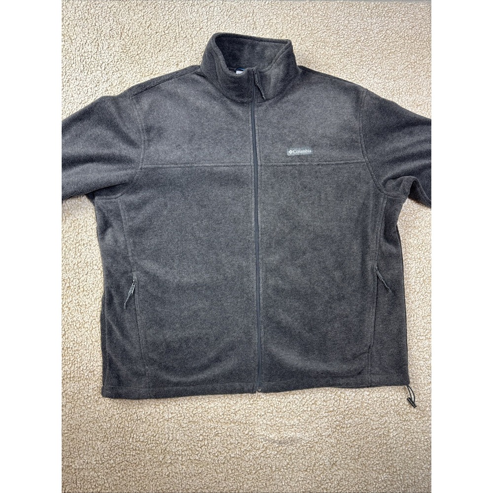 Columbia Men's Steens Mountain Full Zip Fleece Jacket Shark Gray Sz XXL 2XL
